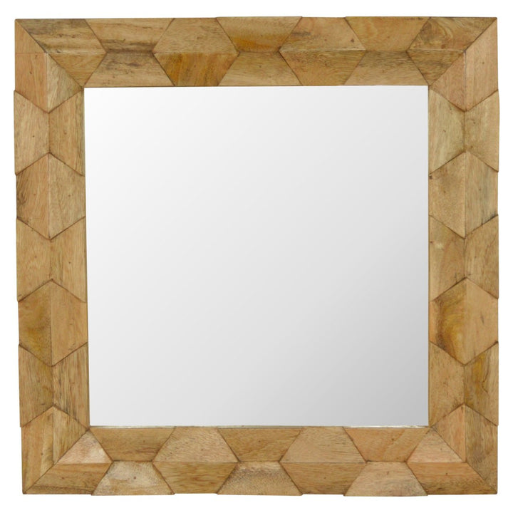 Pineapple Carve Square Mirror-0