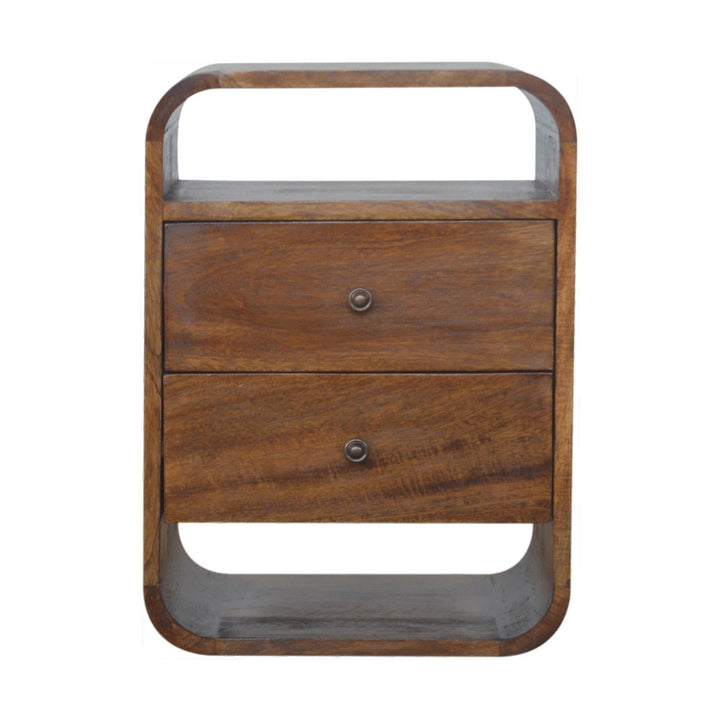 Chestnut Curved Edge with 2 Drawers for resale