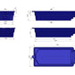 Glasfiberpool Ljusnan 7,90m x 3,20m x 1,55m
