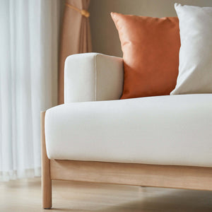 Sunrise Cream 4-seater Sofa with 3 Cushions Set-1