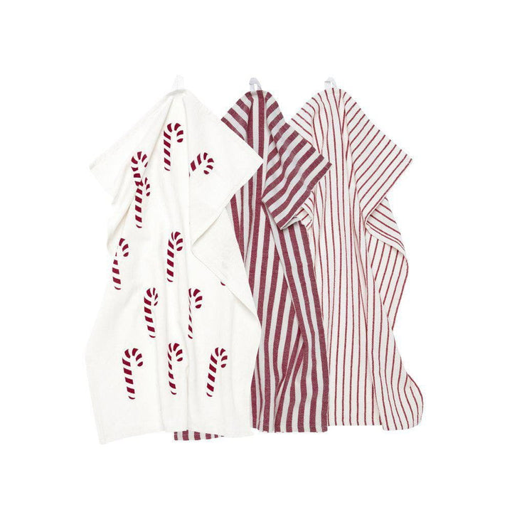 Svanefors Kökshandduk Gaby 3-pack Röd SKU SVA-1528-73-004 EAN 7332623419680