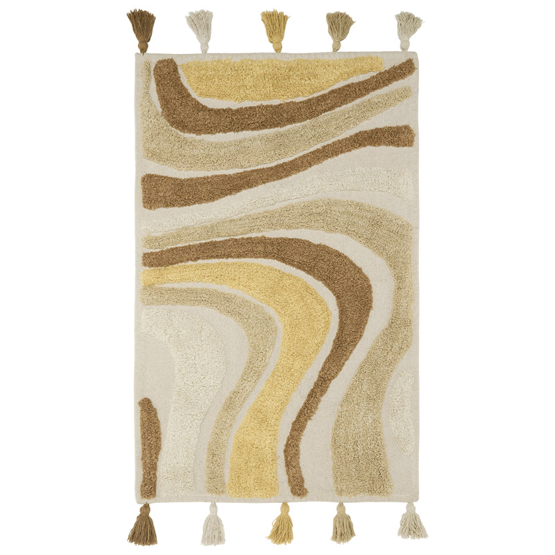 Svanefors Swirl bomullsmatta mocca