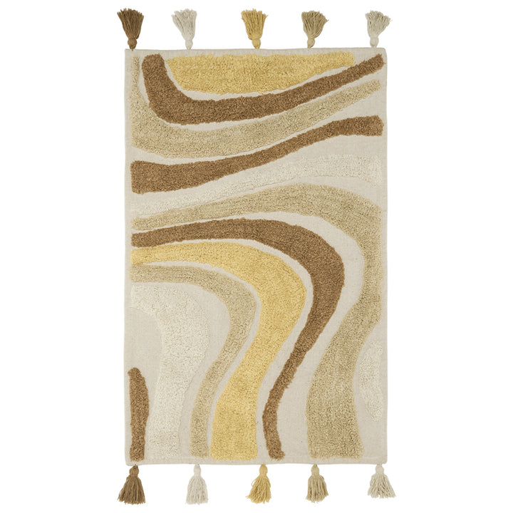 Svanefors Swirl bomullsmatta mocca