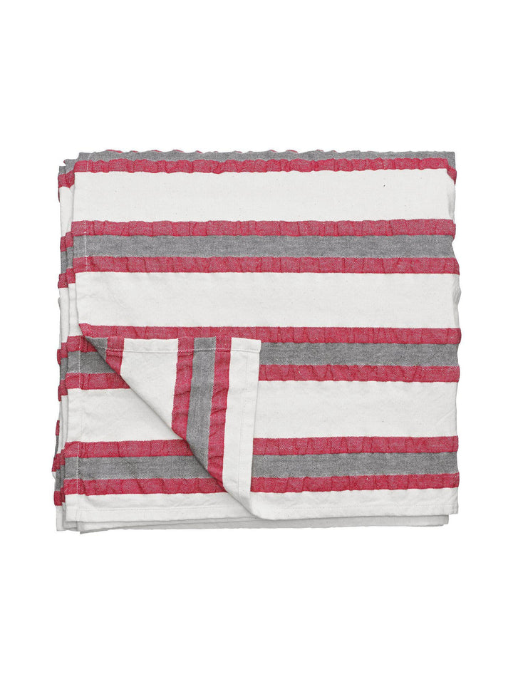 Svanefors Lollo bordsduk Röd 145×280 cm – detalj