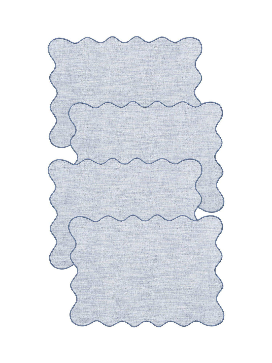 Svanefors Sabina bordstabletter Denim 35×45 cm 4-pack
