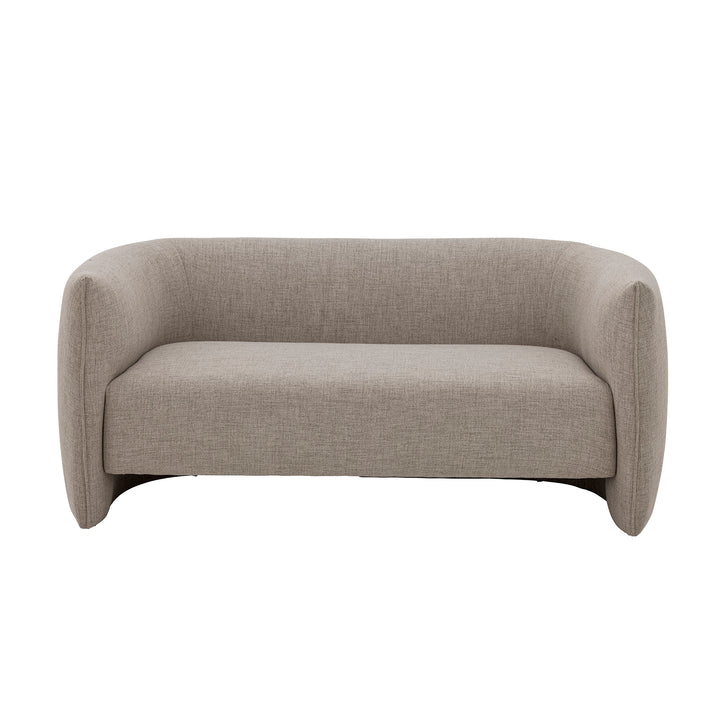 Bloomingville Bacio tvåsitssoffa i naturbeige återvunnen polyester – framifrån