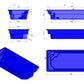 Glasfiberpool Glan 7,00m x 3,10m x 1,35m
