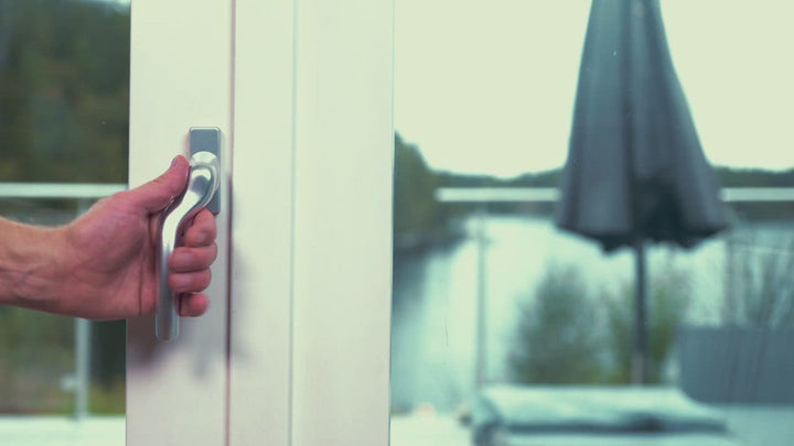 SecuYou Fönster/Fönsterdörrhandtag Smart Lock Utvändigt Montage Svart