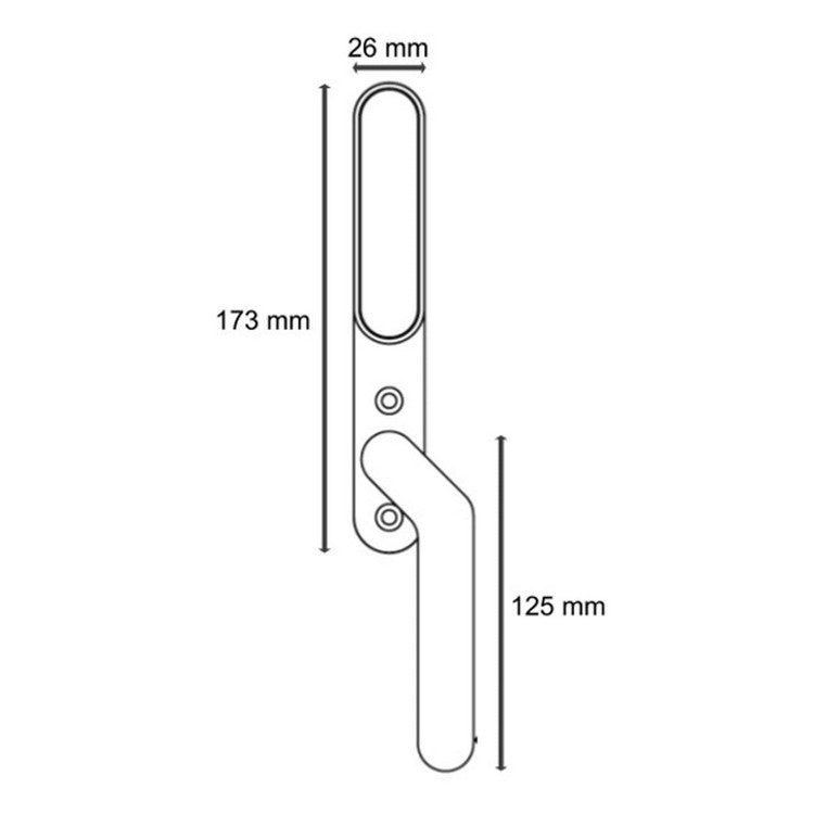 SecuYou Fönster/Fönsterdörrhandtag Smart Lock | Handla hos - Villahome.se
