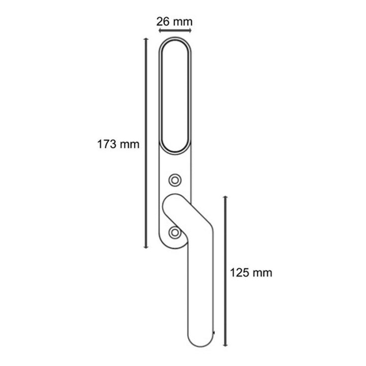 SecuYou Fönster/Fönsterdörrhandtag Smart Lock | Handla hos - Villahome.se