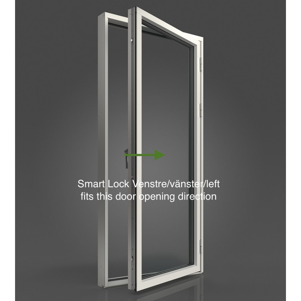SecuYou Fönster/Fönsterdörrhandtag Smart Lock Svart