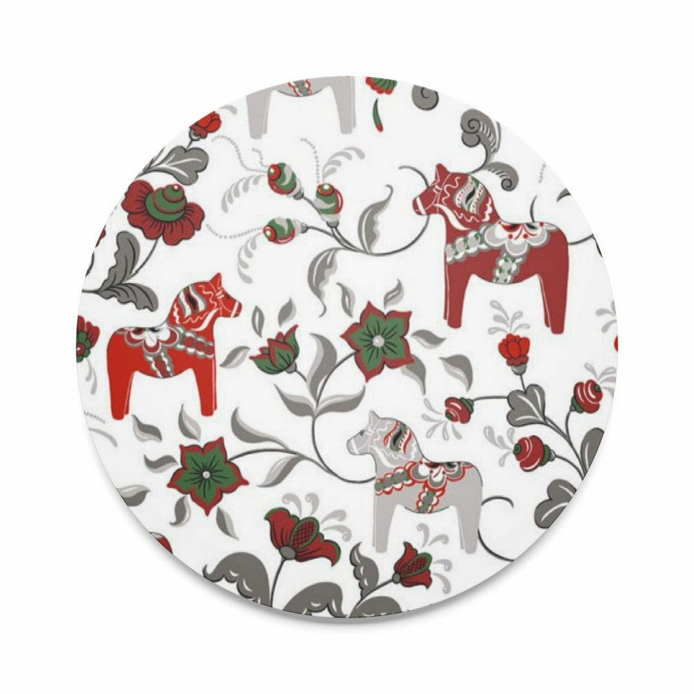 Arvidssons Textil Grytunderlägg Leksand Rund Vit SKU ARV-3761-67-06-22 EAN 7394094269003
