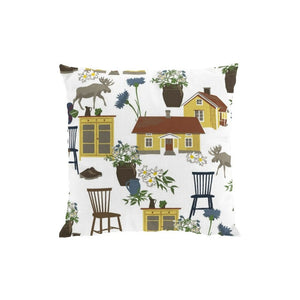 Arvidssons Textil Kuddfodral Strövtåg Gul SKU ARV-2794-62-01-07 EAN 7394094266866