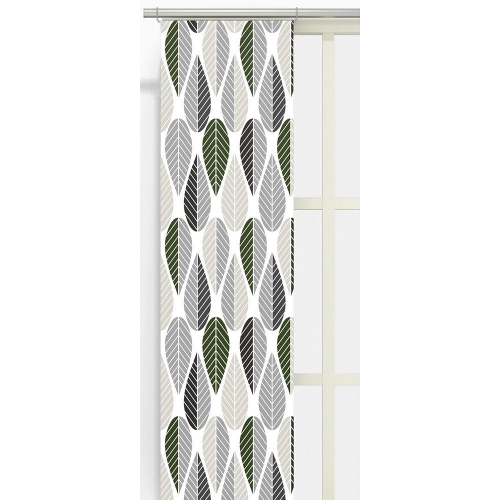 Arvidssons Textil Panelgardin Blader 2-pack Grå SKU ARV-2336-09-02-31 EAN 7394094258168