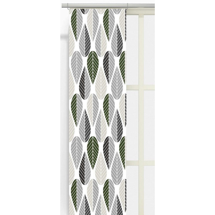 Arvidssons Textil Panelgardin Blader 2-pack Grå SKU ARV-2336-09-02-31 EAN 7394094258168