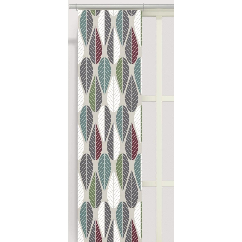 Arvidssons Textil Panelgardin Blader 2-pack Vinröd SKU ARV-2336-09-02-72 EAN 7394094223906