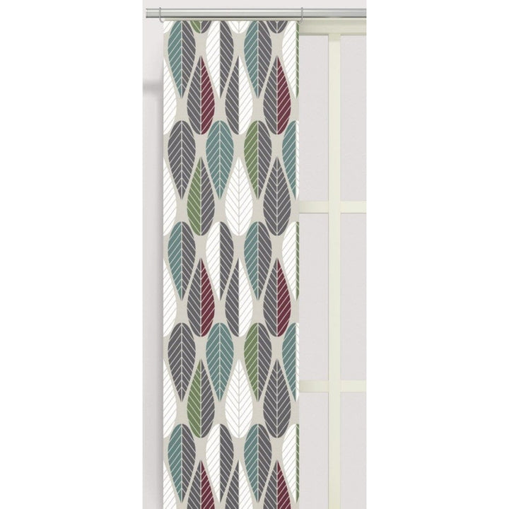 Arvidssons Textil Panelgardin Blader 2-pack Vinröd SKU ARV-2336-09-02-72 EAN 7394094223906