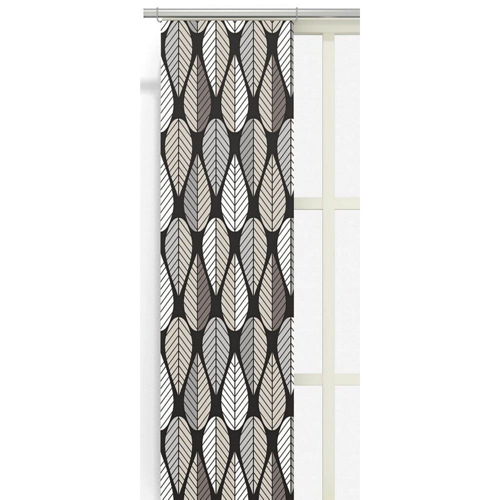 Arvidssons Textil Panelgardin Blader 2-pack Svart SKU ARV-2336-09-02-91 EAN 7394094234551