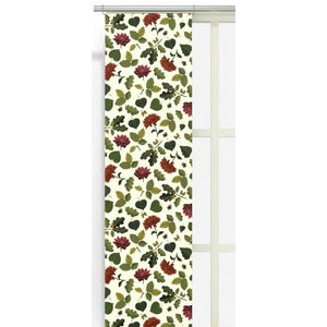 Arvidssons Textil Panelgardin Blommor & Blad 2-pack Vinröd SKU ARV-2887-09-02-48 EAN 7394094267382