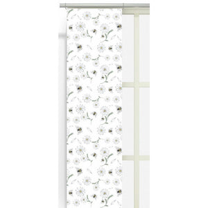 Arvidssons Textil Panelgardin Blomstersurr 2-pack Vit SKU ARV-2857-09-02-05 EAN 7394094264039