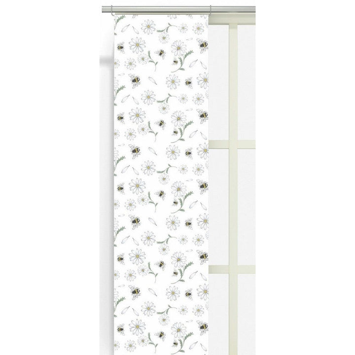 Arvidssons Textil Panelgardin Blomstersurr 2-pack Vit SKU ARV-2857-09-02-05 EAN 7394094264039