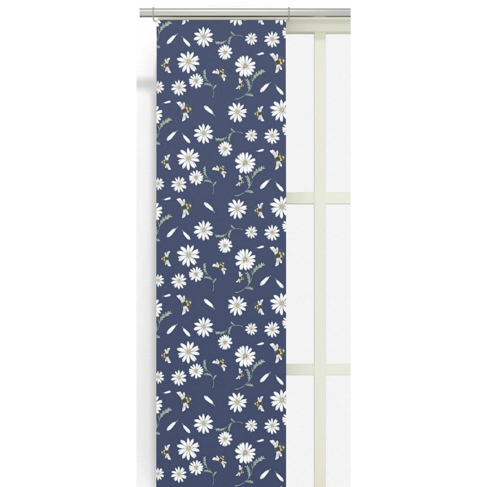 Arvidssons Textil Panelgardin Blomstersurr 2-pack Blå SKU ARV-2857-09-02-70 EAN 7394094264060