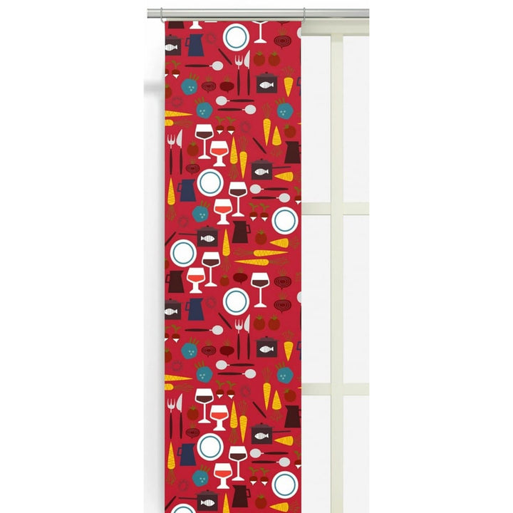 Arvidssons Textil Panelgardin Dinner 2-pack Röd SKU ARV-2788-09-02-52 EAN 7394094258700