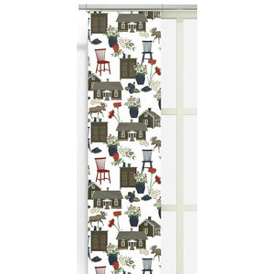 Arvidssons Textil Panelgardin Strövtåg 2-pack Brun SKU ARV-2794-09-02-04 EAN 7394094266811