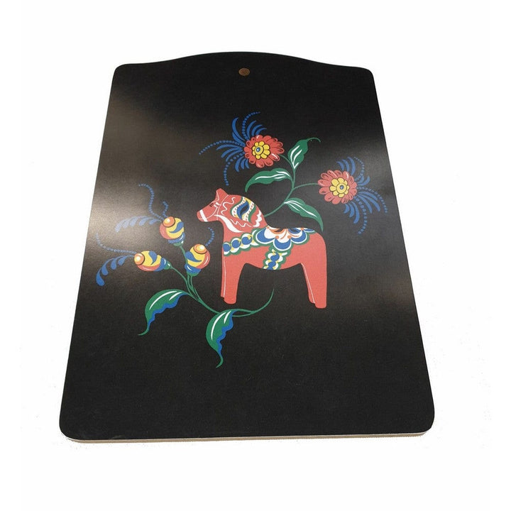 Arvidssons Textil Serveringsbräda Dalahäst Svart SKU ARV-3761-67-07-910 EAN 7394094256584