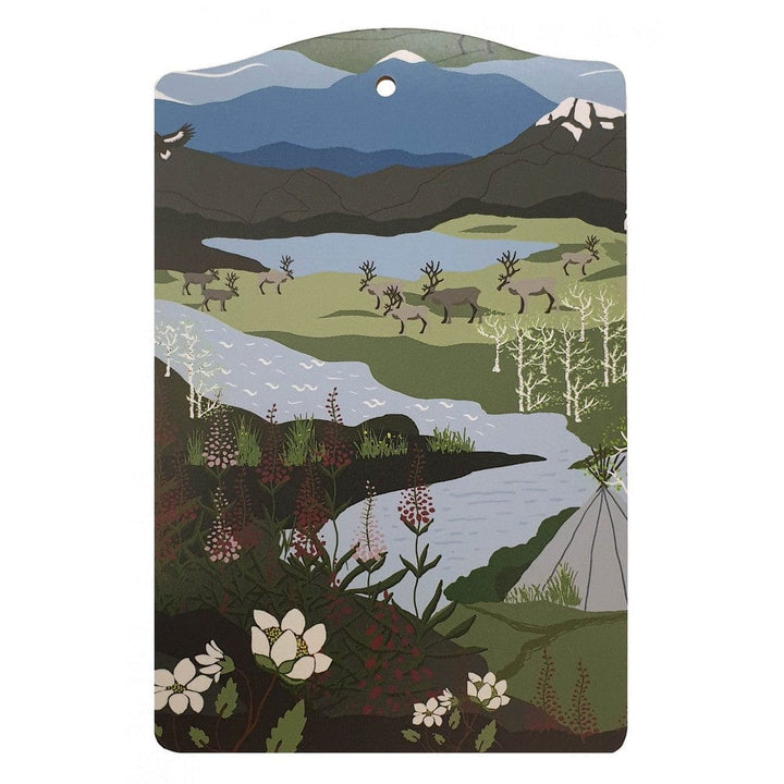 Arvidssons Textil Serveringsbräda Fjällvandring Blå SKU ARV-2724-67-07-08 EAN 7394094253675