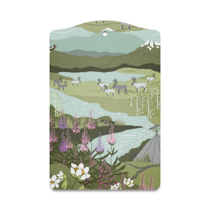 Arvidssons Textil Serveringsbräda Fjällvandring Grön SKU ARV-2724-67-07-28 EAN 7394094254436