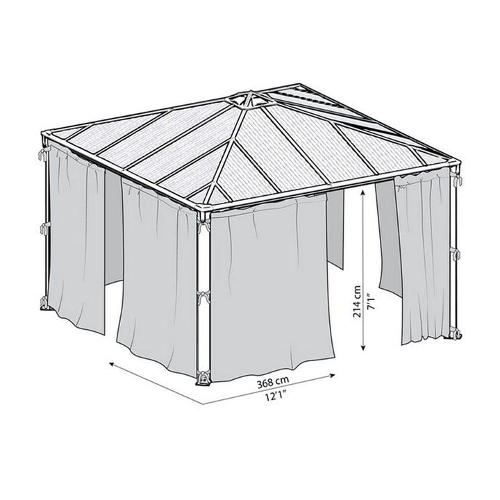 Canopia Myggnät till Paviljong Palermo &amp; Martinique SKU NSH-540-048 EAN 7290108130751