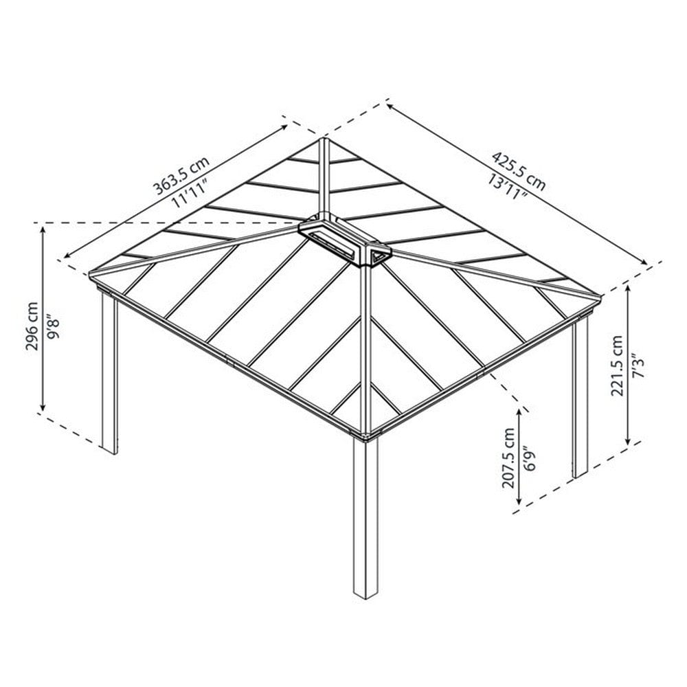 Canopia Paviljong Dallas 4300 SKU NSH-540-117 EAN 7290108139839