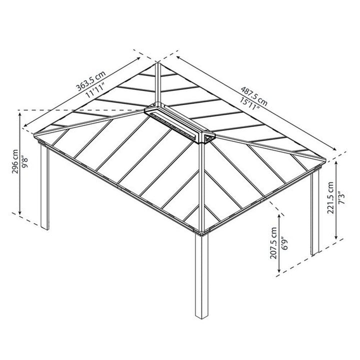 Canopia Paviljong Dallas 4900 SKU NSH-540-146 EAN 7290108601947