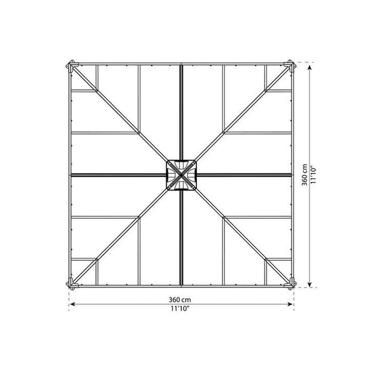 Canopia Paviljong Ledro 3600 SKU NSH-540-098 EAN 7290108136531