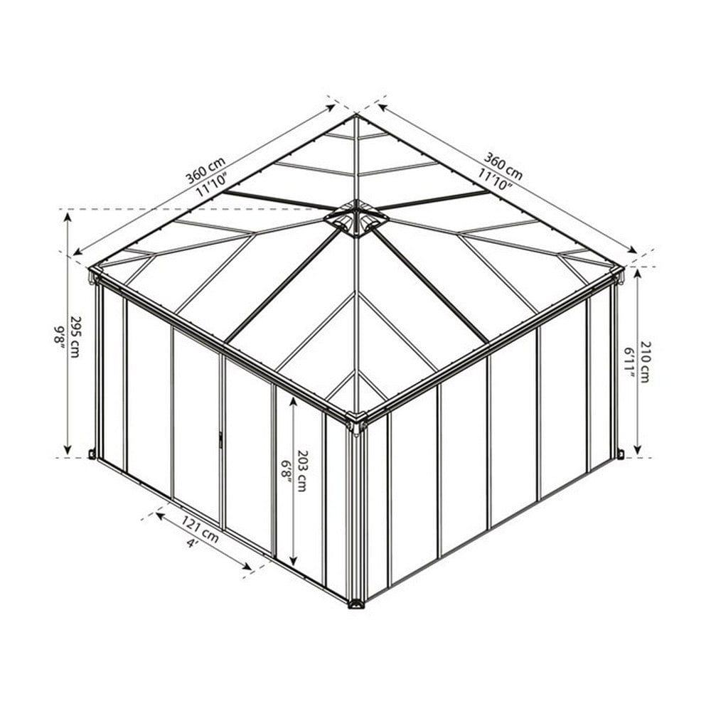 Canopia Paviljong Ledro 3600 SKU NSH-540-098 EAN 7290108136531