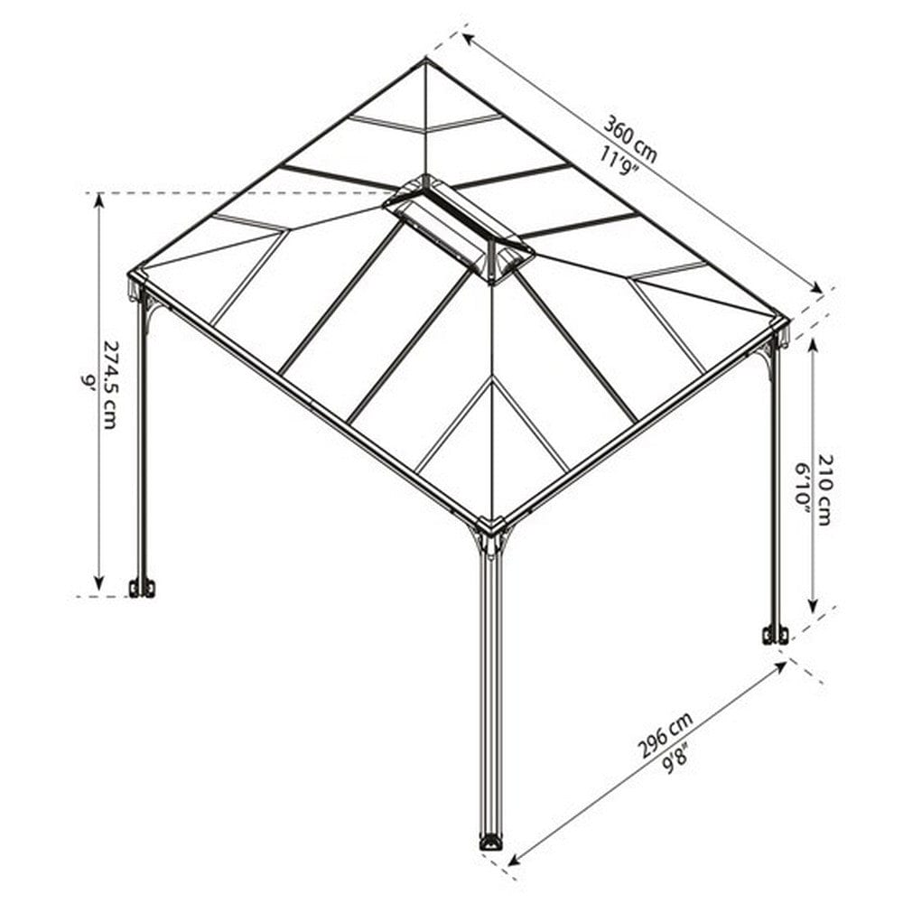 Canopia Paviljong Martinique 3600 SKU NSH-540-114 EAN 7290108137910