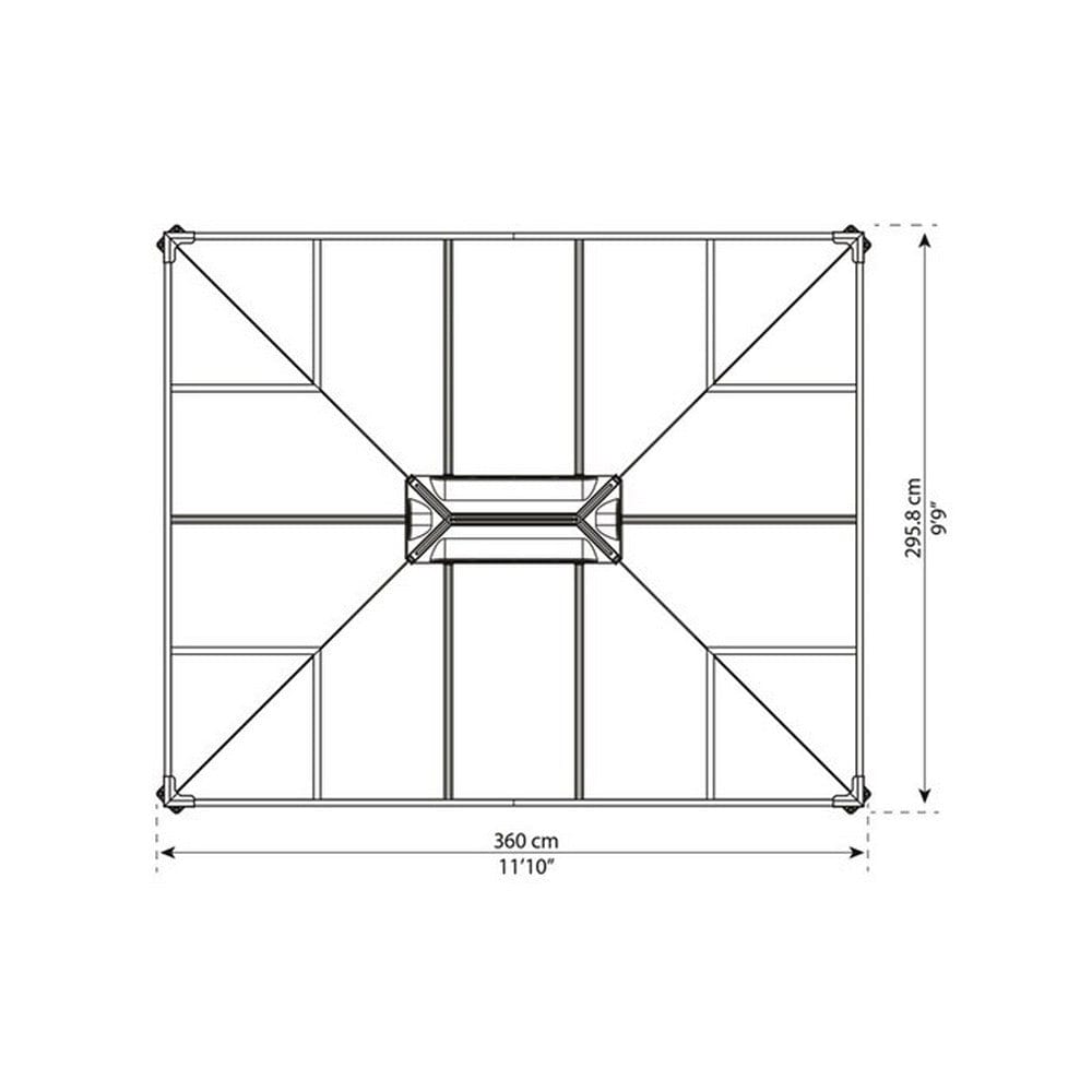 Canopia Paviljong Martinique 3600 SKU NSH-540-114 EAN 7290108137910