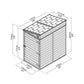 Canopia Skjul Skyllight Pent med Snedtak 2,1 kvm SKU NSH-540-149 EAN 7290108139778