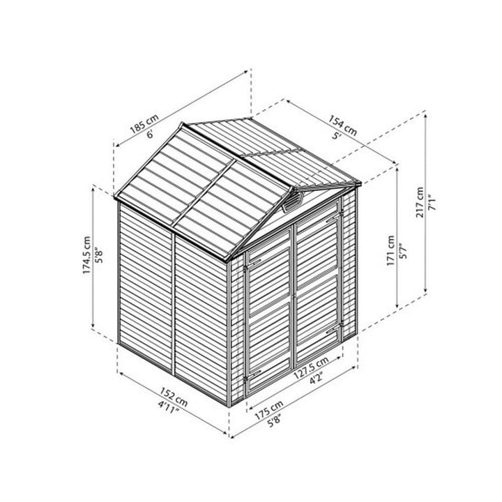 Canopia Skjul Skyllight Pent SKU EAN