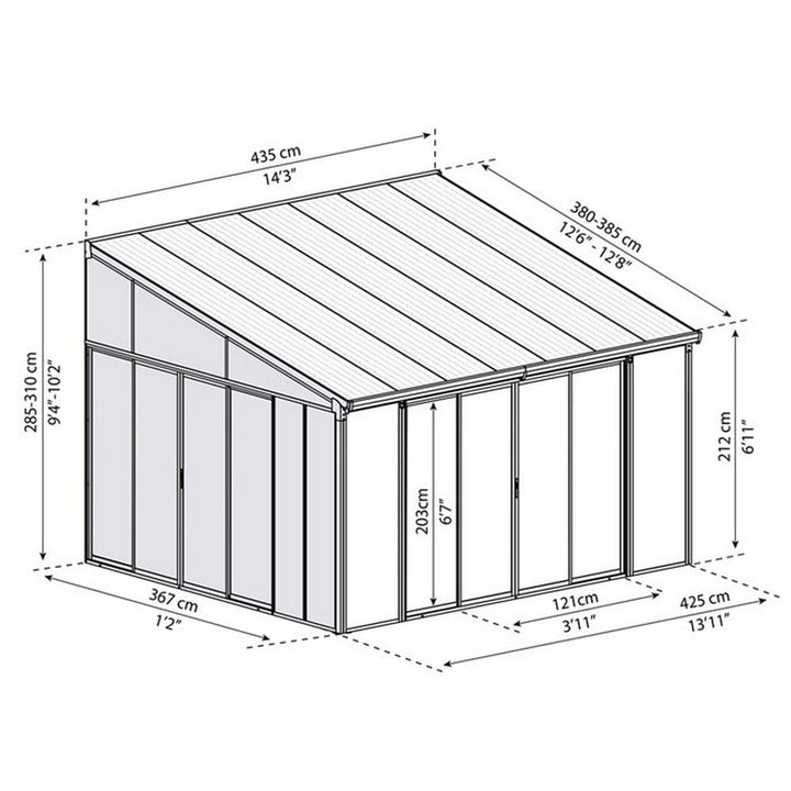 Canopia Uterum SanRemo 4x4,25 m SKU EAN