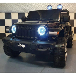 Car4Kids Elbil Jeep Wrangler Svart SKU CAK-C4K555-ZWART EAN
