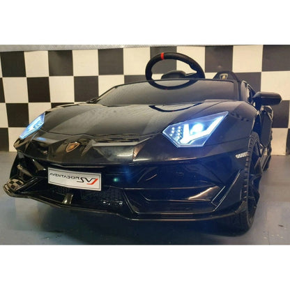 Car4Kids Elbil Lamborghini Aventador SVJ Svart SKU CAK-C4K0328 ZWART EAN