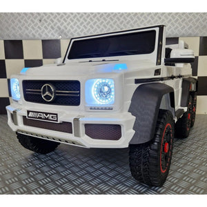 Car4Kids Elbil Mercedes G63 AMG 6x6 Vit SKU CAK-C4KG63 6X6 WIT EAN