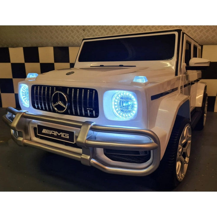 Car4Kids Elbil Mercedes G63 AMG Vit / För 2 personer SKU CAK-C4K307 WIT EAN