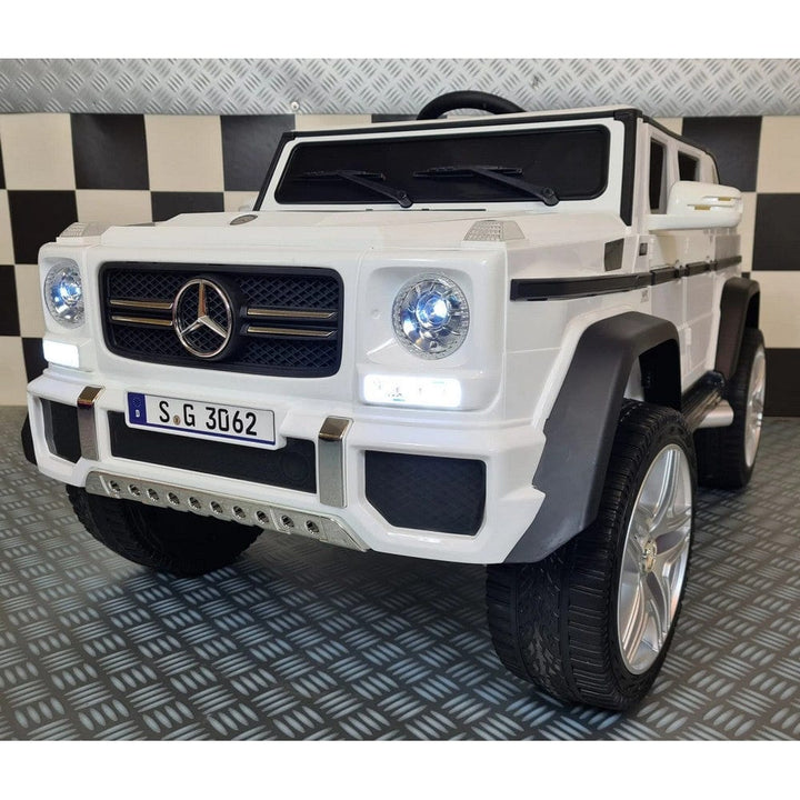 Car4Kids Elbil Mercedes Maybach G650 Vit / 4x 25 Watt SKU CAK-C4KG650S WIT EAN