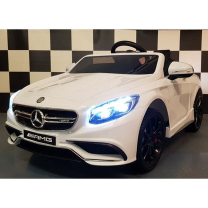 Car4Kids Elbil Mercedes S63 AMG Vit SKU CAK-C4K169WIT EAN