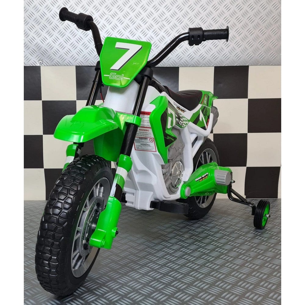 Car4Kids Elmotorcykel Dirtbike SKU CAK-C4K022 GROEN EAN
