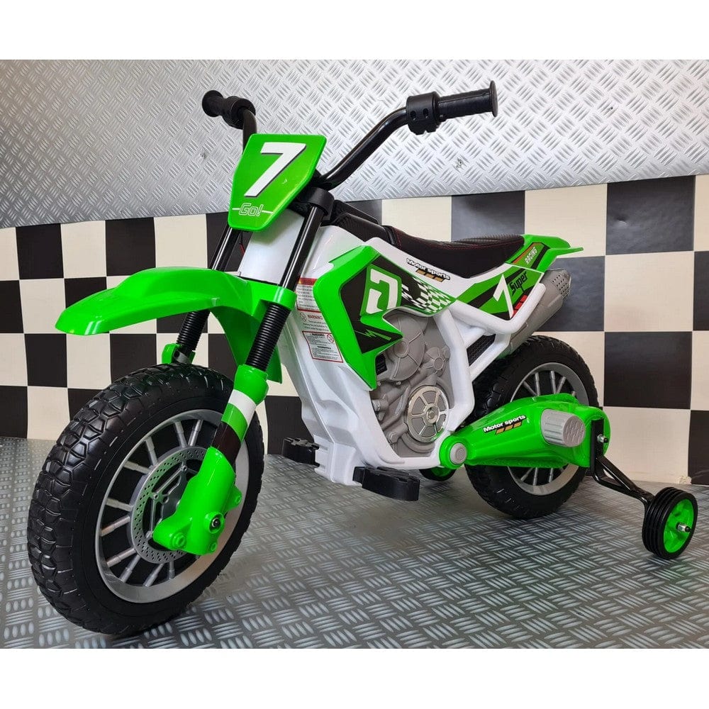 Car4Kids Elmotorcykel Dirtbike SKU CAK-C4K022 GROEN EAN