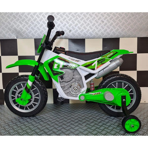 Car4Kids Elmotorcykel Dirtbike SKU CAK-C4K022 GROEN EAN